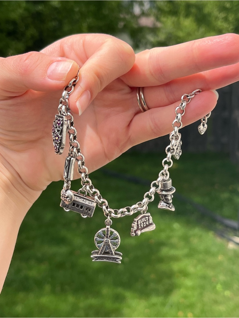 Brighton Illinois & Chicago State Charm Bracelet- 7” to 8” - Picture 9 of 10